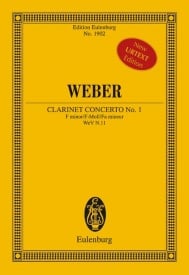 Weber: Concerto No. 1 F minor Opus 73 N.11 (Study Score) published by Eulenburg